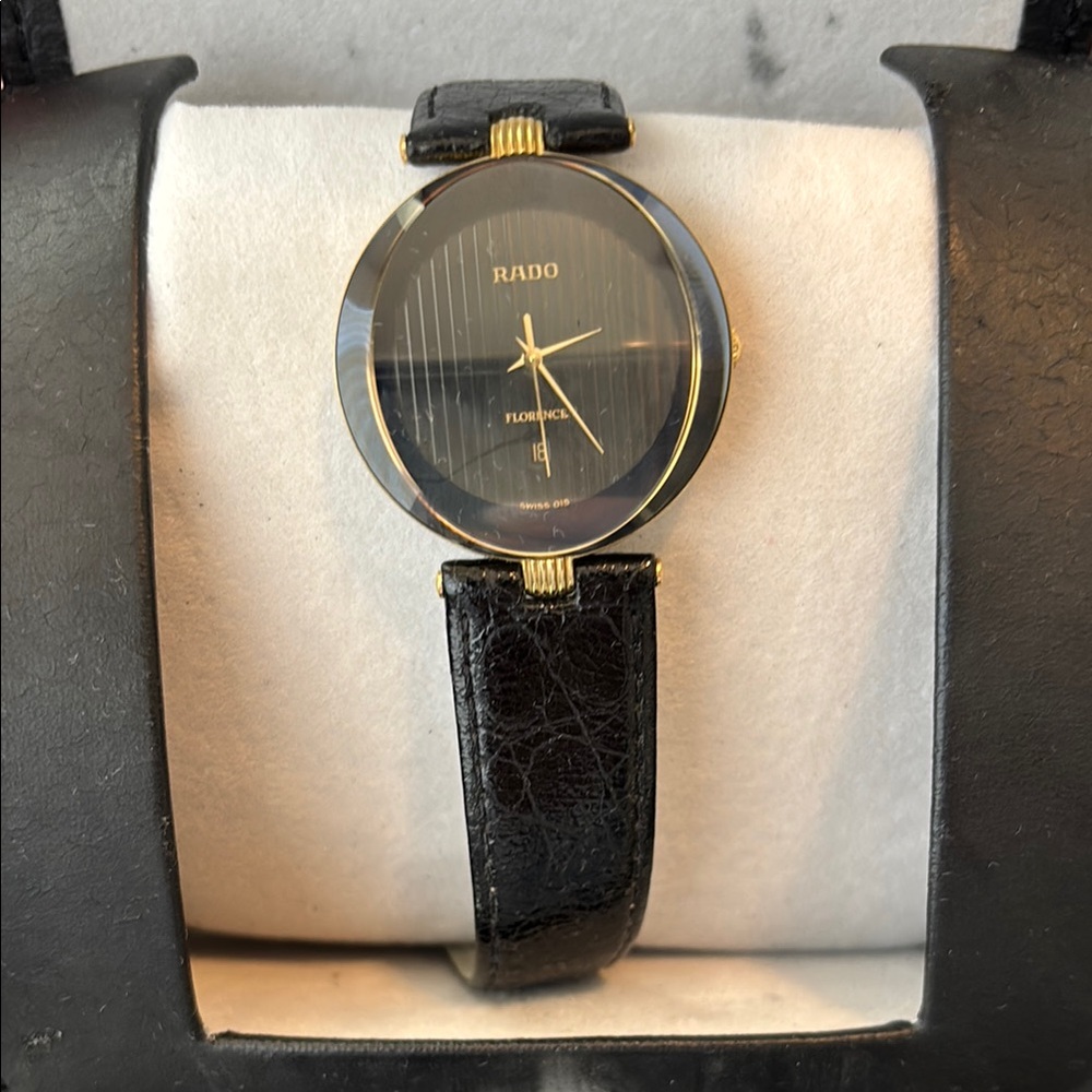 Rado Florence Black and Gold Timepiece